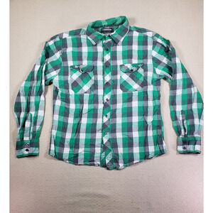 Counter‎ Intelligence Shirt Mens Large L Cotton Button Up Long Sleeve Plaid